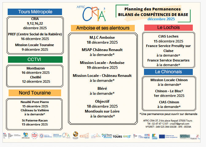 Permanence de Bilans Decembre 2025